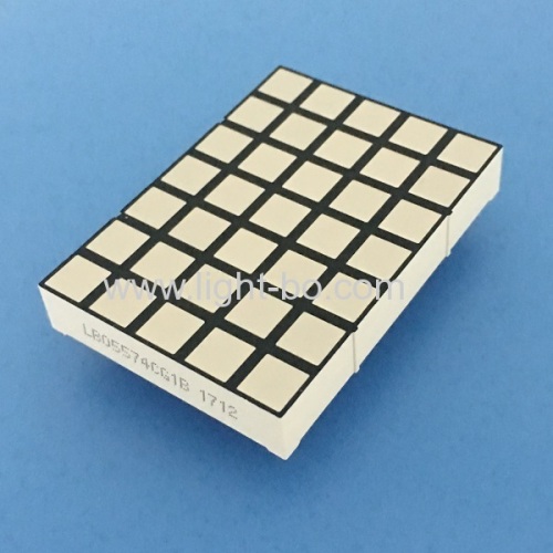 High brightness Pure Green 5mm 5 x 7 Square dot matrix led display for moving signs / message boards