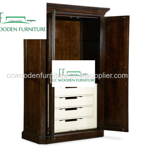 American pastoral style solid wood wardrobe amboyer armoire