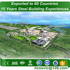 build steel building made of heavy Steel frame Pre-fabricated sale to Dakar