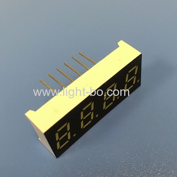 Small size ultra white 0.3" 4 Digit 7 Segment LED Display common anode for Instrument Panel