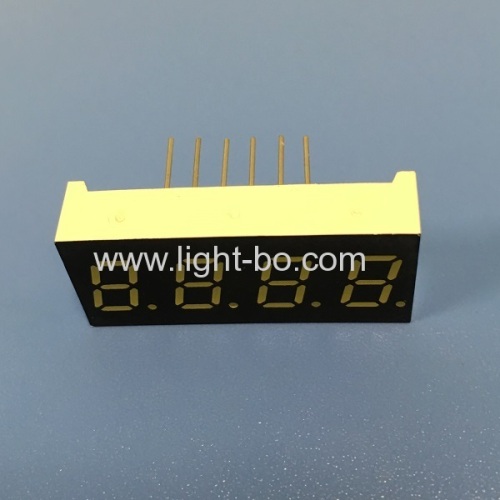 Ultra white 4 digit 0.3  7 segment led display common anode for instrument panel