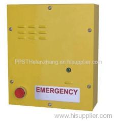 Wall mounted emergency call box one push to talk supported