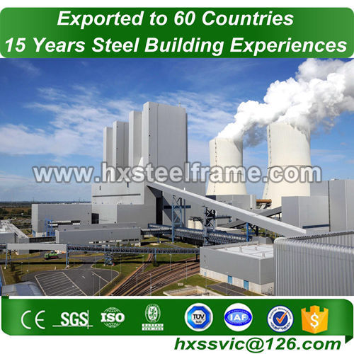 power plant structure and steel industrial buildings on sale sale to Malawi