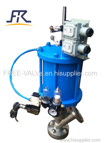 Pneumatic Tank Bottom Angle Valve/Y type flush bottom valve/ Y type Flat Bottom Valve