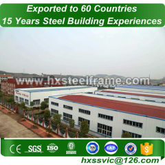 steel building barn made of steel frame components long life sale to Cambodia