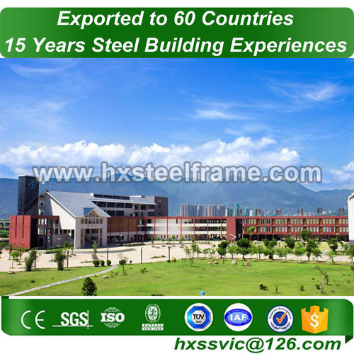 metal frame buildings made of structural steel CE certified at Tunisia area