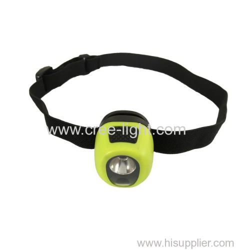 patented two led grade IPX7 waterproof children's mini headlamp