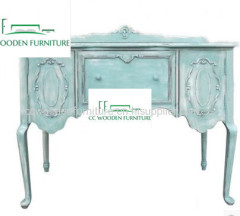 Classical French style wood cabinet vanity base