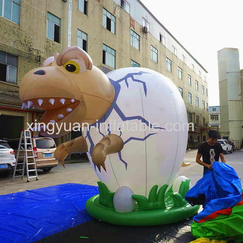 Giant inflatable dinosaur egg for advertising