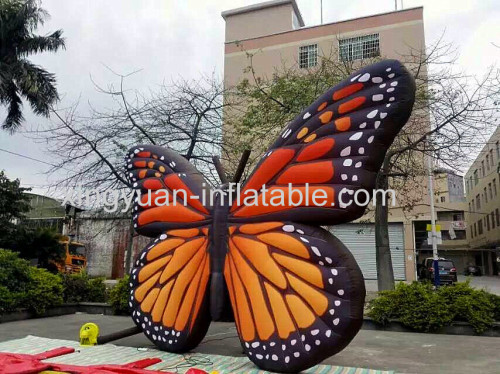 Giant inflatable butterfly for advertising