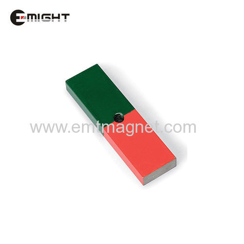 Cast Alnico Magnet Block magnets magnetic materials U magnet with screw hole motor horseshoe magnet