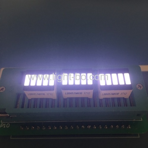 Ultra bright white 5 segment led bar for instrument panel level indicator