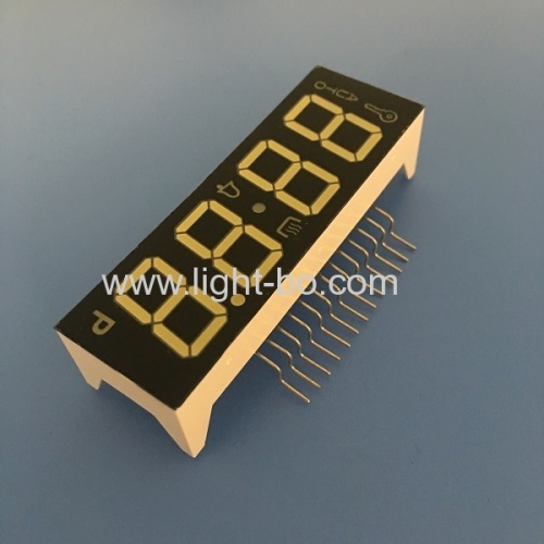 High brightness ultra white 4 digit 7 segment led display common cathode for oven timer control
