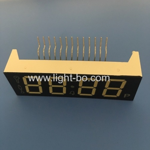 High brightness ultra white 4 digit 7 segment led display common cathode for oven timer control