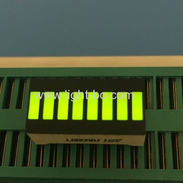 Super bright green 8 segment led light bar for temperature humidity indicator