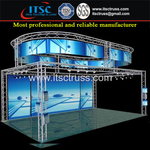 Offer 10x10ft Portable Spigot Exhibition & Display Truss Rigging with Round Truss on Top