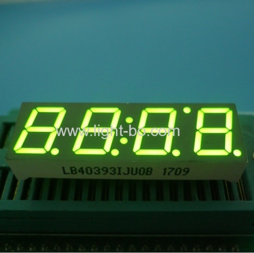 Ultra blue common anode 10mm 4 digit 7 segment led clock display for STB