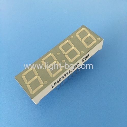 Super bright green common anode 0.39 inch 4 digit 7 segment led display for home appliance