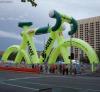Hot selling giant inflatable bicycle for outdoor advertising