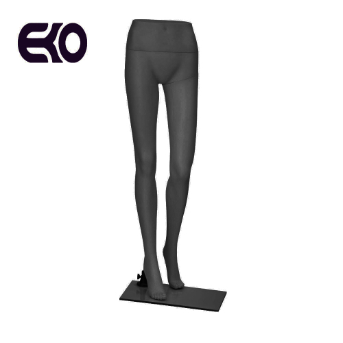 ECO cheap price glossy white black plastic underwear pants fashion stand leg realistic half lower body torso PP mannequn