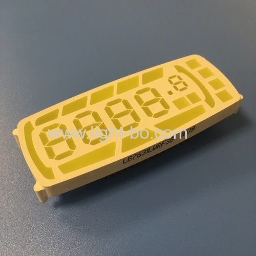 Custom multicolor 7 segment led display module for automobile instrument panel