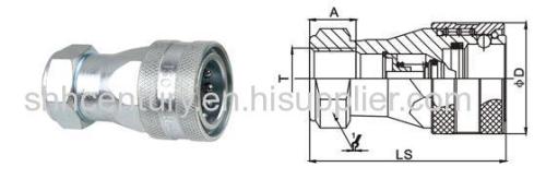 Carbon Steel 1/2 Hydraulic Couplers plug For Tractors