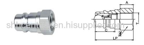 ISO5675 Carbon Steel Ball Valve Type Hydraulic Quick Release Coupler BSP G1/2