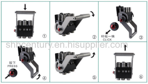 Holmbury MP Series Interchangeable Hydraulic Muliti-Coupling 4 Ports 1/2 3/8 Inch