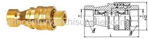 KZD Pneumatic Quick Coupling Medium-Pressure Brass Disconnect Quick Coupling