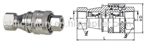 SS304 Stainless Steel Hydraulic And Pneumatic Quick Disconnect Coupler Quick Connect Coupling