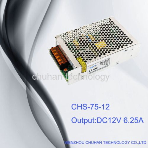 75W 12V single output Switching Power Supply for Industrial application