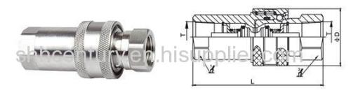 316SS Stainless Steel Hydraulic Quick Coupler ISO7241-1A Quick Connect Disconnect