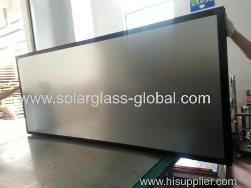 Solar glass for solar water heater collector