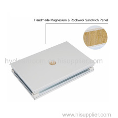 Cleanroon sandwich wall and ceiling panel rockwool panel magnesium panel handmade cleanroom panel