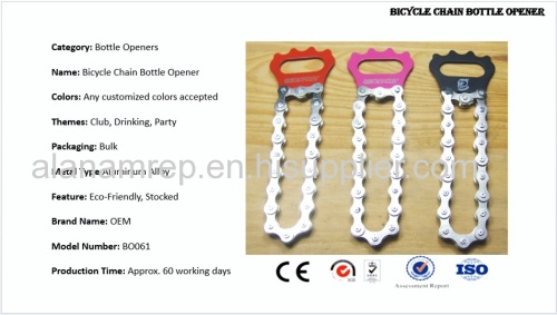 : Bicycle Chain Bottle Opener