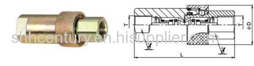 Carbon Steel Hydraulic Quick Release Coupler Nitto HSP Fast Connection Coupling