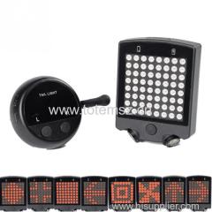 64 LED Wireless Remote Bike Turn Signals Laser Light