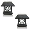 Solar Lantern Pillar/Column/Pedestal Light LED Solar Garden Landscape Street Night Lights (White Light)