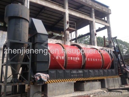 Three cylinders dryer for municipal/sewage/etp sludge drying treatment and disposal