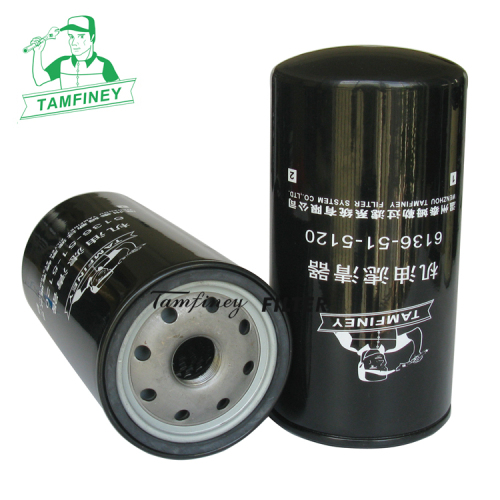 Oil filter in china for Auto filtre 6134515120 6134515121 6136-51-5120 6134-51-5120 6136-51-5121 6136-51-5120N parts fil