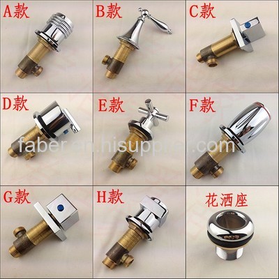 concealed 3 hole wash basin faucet dual level brass concealed faucet