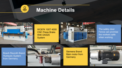 WC67K 100T 4000 metal sheet bending machine