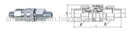 Male Thread ISO7241-A Hydraulic Quick Release Coupling Parker 6600 Faster ANV Interchangeable