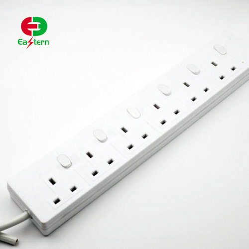 UK Extension Sockets 6 AC Outlets 4 USB Charging Ports with Surge Protection Smart Power Strip