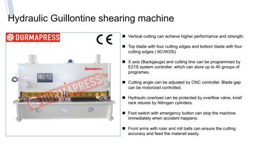 CNC Hydraulic Guillotine steel bar Shearing Machine