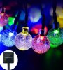 Bubble shape 20LED Outdoor String Light Solar Starry Christmas Party multicolor led fairy Lights