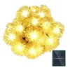 Warm White/Yellow WaterProof 20LED 4.8M/16ft Chuzzle Ball Solar Chestnut String Lgihts Wedding/Gardens/Party Decoration