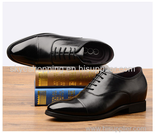 Men height increasing shoes elevator dress shoes