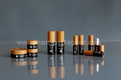 Various Cosmetic Bamboo Packaging Container Cream Jars