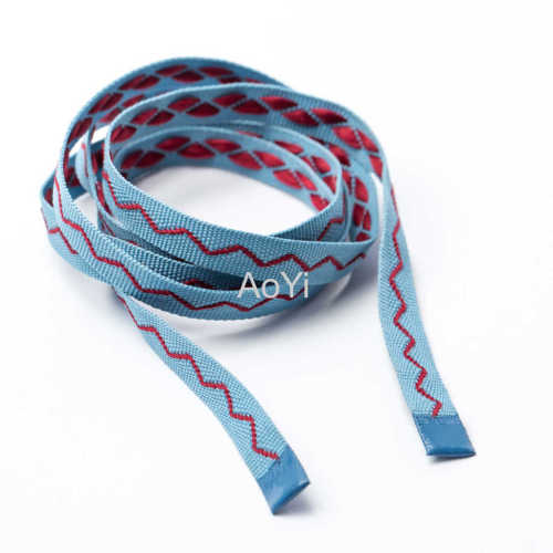 1cm Embroidered jacquard drawcord for garment